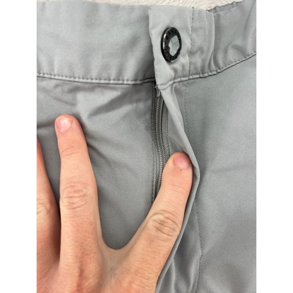 Banana Republic Jogger Mens 34 Performance  Pants Light Grey Slim Fit
